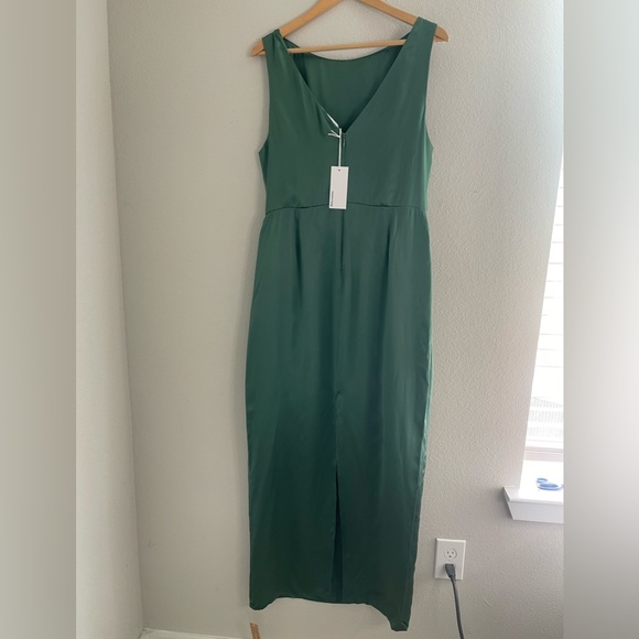 REFORMATION ZYA SILK DRESS 12 - Picture 6 of 13